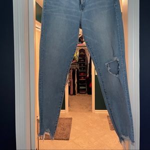 American Eagle stretch highrise distressed jeans